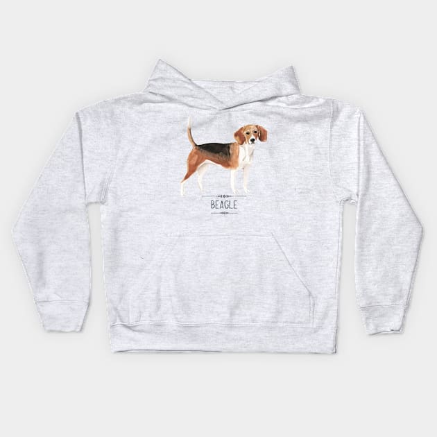 Beagle Kids Hoodie by bullshirter